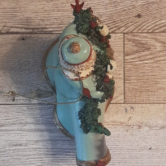 2003 Bringing Home the Tree Thomas Kinkade Old World Santas Ornament AS IS Read - Picture 10 of 15